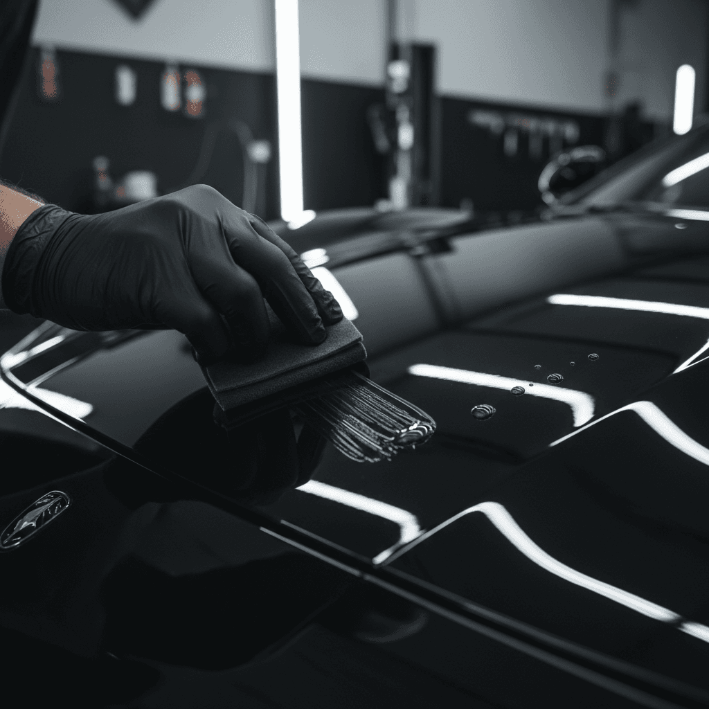 Ceramic coating application